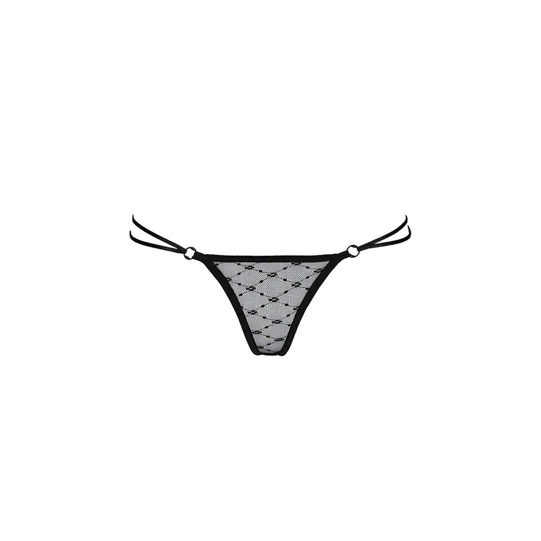 Трусики на зав'язочках з боків passion exclusive zita thong xxl/xxxl, black Трусики на зав'язочках з боків passion exclusive zita thong xxl/xxxl, black