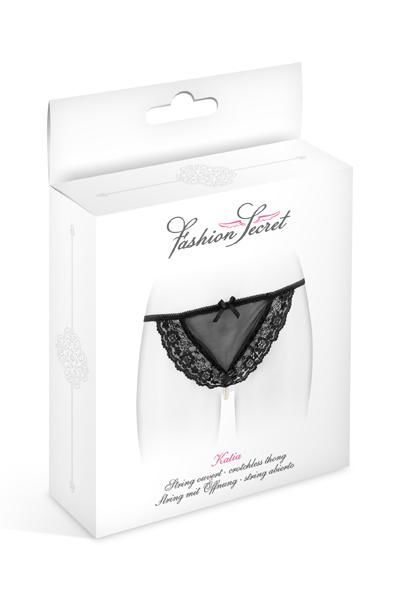 Трусики стрінги з перлинною ниткою fashion secret katia black Трусики стрінги з перлинною ниткою fashion secret katia black