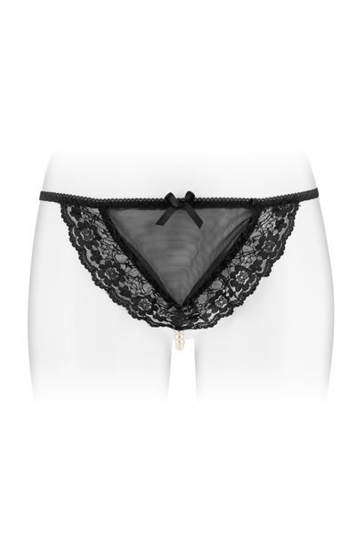 Трусики стрінги з перлинною ниткою fashion secret katia black Трусики стрінги з перлинною ниткою fashion secret katia black
