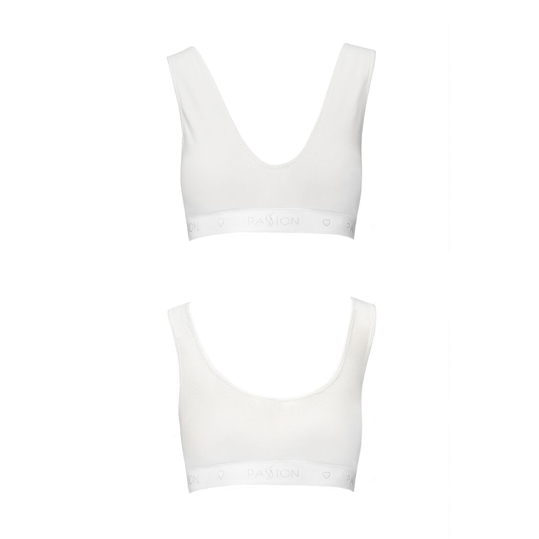 Спортивний топ з еластичної бавовни passion ps005 top l, white Спортивний топ з еластичної бавовни passion ps005 top l, white
